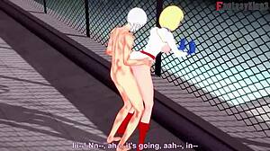 Power Girl Fucking Two Super Men Fantasy