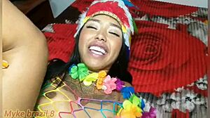 millena gomes loves anal sex at carnaval and begs for cum in mouth