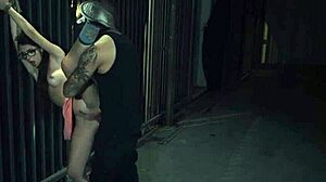 girl in glasses gets dominated in hardcore bondage with cute teen action