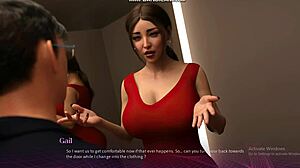 What's the Office Game? Big Boobs Girl Fucking Her Boyfriend!