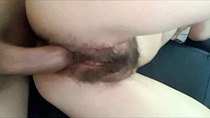 Petite Latina Karol rides big cock hard