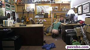pretty blonde railed by pervert pawn man, blowjob on monster cock in hidden cam. 👀