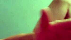 Young guy feels excited playing with his cock.