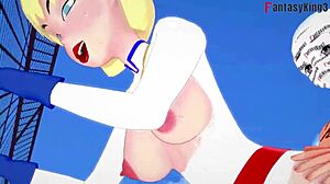 Power Girl Fucking Two Super Men Fantasy