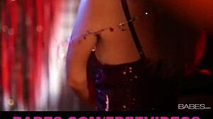 why is that beautiful blonde bombshell rubbing herself in uniform?