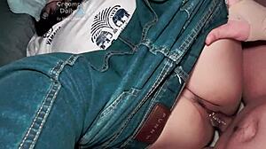 Thai Milf Creampie in Shy Jeans