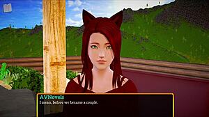 In my new family cartoon, redhead MILF with big tits gets homemade ass fun in episode 408.