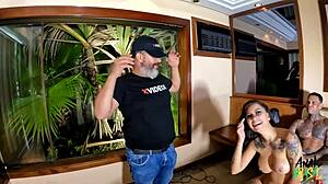 Zarah Santti Prepares With Team Behind Cameras