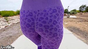 his cock overfilled my pussy during our intense workout session