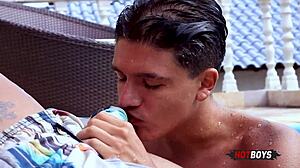 Fucking the ass of the naughty young guy?