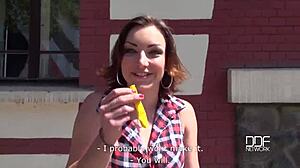 POV BLOWJOB fills Alexis Cherry's mouth