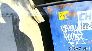 hot sex on soft sofa with ball licking, fucking, blowjob, and orgasm