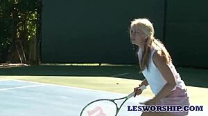 I seduced milf sarah vandella with lesbian teen 18+ in hot tub