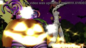 Mmd Happy Halloween Ibaraken Kasen Dance