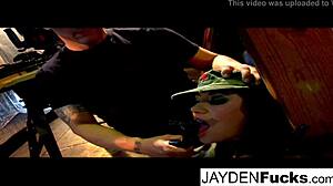 Jayden and natasha team up on a dick