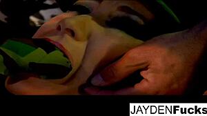 Jayden and natasha team up on a dick