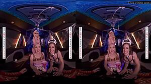 naughty america halloween 4some with jamie jett sandra luberc spencer bradley in heels