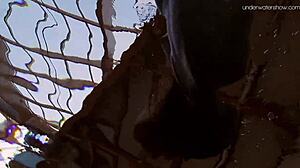 Striped swimsuit and small tits teen anna netrebko