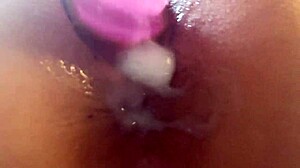 I jizzed to this creamy pussy toy fuck.