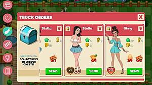 Nutaku Booty Farm Hentai Game with Cute Redhead Milf.