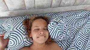 little bony feels stepbrother's big cock deep