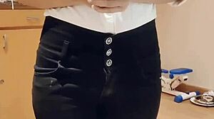 sexy hotel receptionist gets fucked by guest 😈