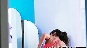 Pin-up feels horny fucking her roomie in hidden pov amateurs scene.