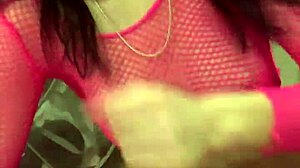 petite teen gives hot blowjob to big cock in casual setting