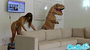 big ass latina teen 18+ chased by lesbian. she fucks me with dildo on hoverboard