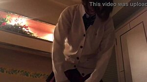 Japanese Teen's Big Tits Blowjob