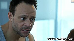 redhead babe gets pussypounded in bathroom during photoshoot