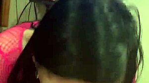 petite teen gives hot blowjob to big cock in casual setting