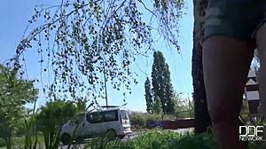 POV BLOWJOB fills Alexis Cherry's mouth