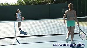 I seduced milf sarah vandella with lesbian teen 18+ in hot tub