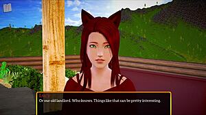 In my new family cartoon, redhead MILF with big tits gets homemade ass fun in episode 408.