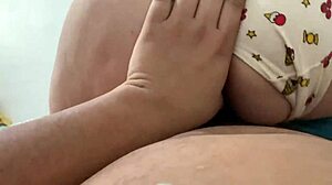 She Loves Me Caressing Her Big Ass While I Masturbate In POV!