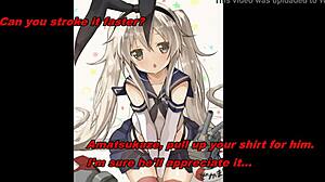 Amatsukaze and Shimakaze Give Detailed Jerk Off Instructions in Anime Style
