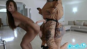 big ass latina teen 18+ chased by lesbian. she fucks me with dildo on hoverboard