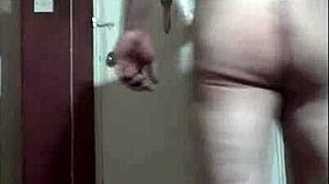 Bisexual Mark Wright Stands Naked with Testicles Suspended