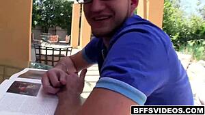 hot sasha gets cum in mouth after hardcore blowjob, damn! 😲