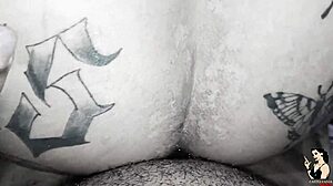 Student creampies hot teacher's ass with dildo