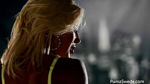 European Blonde Puma Swede Fucks With Glass Dildo