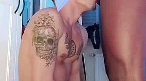 black gay cock sucked until cum shoots out in intense session