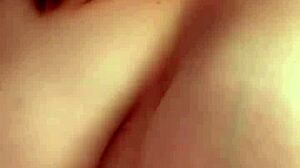 amateur milf with big boobs fingering herself until she cums, so horny