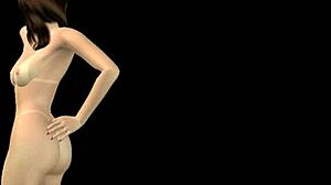 Animated 3D Cartoon Girl Poses Sexily In Many Positions. Hentai Fetish With Cartoon Anime Beauty.