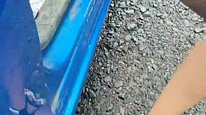 On the highway slurpin my masters pee, flashin as cars ridin pass