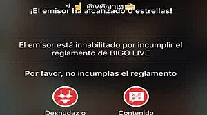 Horny asian girl shows pussy cameltoe on bigo live