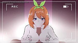 Four-Leaf Titty Fuck Ends With Cum In Mouth. Monster Cock Creampie In Anime Hentai.