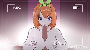 Four-Leaf Titty Fuck Ends With Cum In Mouth. Monster Cock Creampie In Anime Hentai.