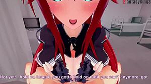 Rias Gremory Craves That Monster Cock!